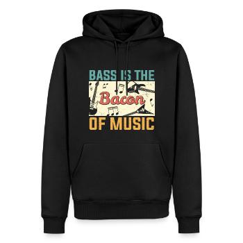 Bass Ist Der Speck Von Music Guitar Player - Männer Premium Bio Hoodie - Schwarz - Vorne - Nico (187cm)