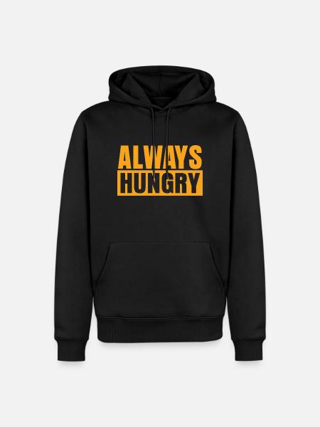 Always Hungry - Männer Premium Bio Hoodie - Schwarz