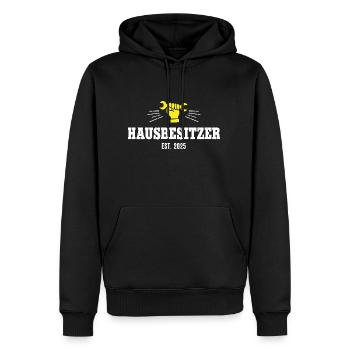 Hausbesitzer 2025 Homeowner Eigentümer Hausherr - Männer Premium Bio Hoodie - Schwarz - Vorne - Nico (187cm)