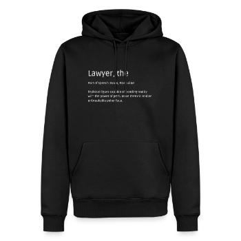 T-shirt d’avocat - Humour pour les experts juridiques - Sweat à capuche Premium bio Homme - noir - Devant - Nico (187cm)