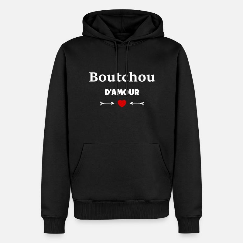 boutchou d'amour - Sweat à capuche Premium bio Homme - noir