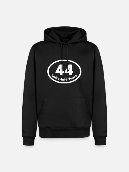 loire-inférieure - Sweat à capuche Premium bio Homme - noir