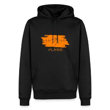 Basketball Design Geschenk für Player Streetball - Männer Premium Bio Hoodie - Schwarz - Vorne - Nico (187cm)