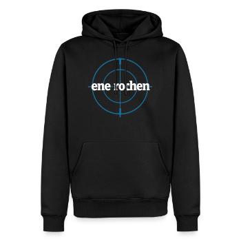 Ene Rochen - Witziger rauchen Spruch für Raucher u - Männer Premium Bio Hoodie - Schwarz - Vorne - Nico (187cm)