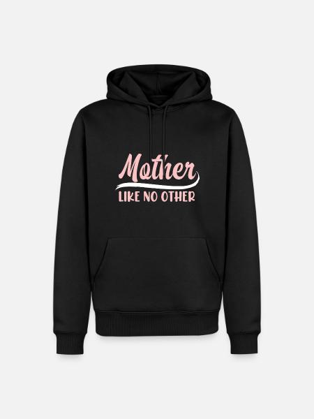mom mama - Herre Premium økologisk hoodie - sort