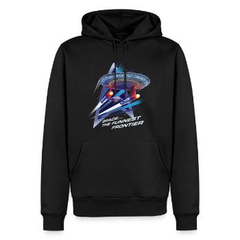 Star Trek Lower Decks Space… The Funniest Frontier - Men’s Premium Organic Hoodie - black - Front - Nico (187cm)