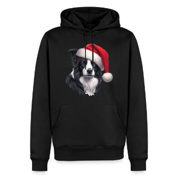 Border Collie Geschenke - Männer Premium Bio Hoodie - Schwarz - Vorne - Nico (187cm)