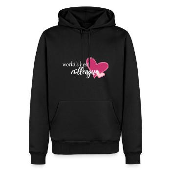 Le meilleur collègue du monde - Sweat à capuche Premium bio Homme - noir - Devant - Nico (187cm)