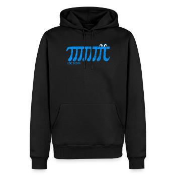 Octopi, Pi, Mathe, Mathématiques, Humour - Sweat à capuche Premium bio Homme - noir - Devant - Nico (187cm)