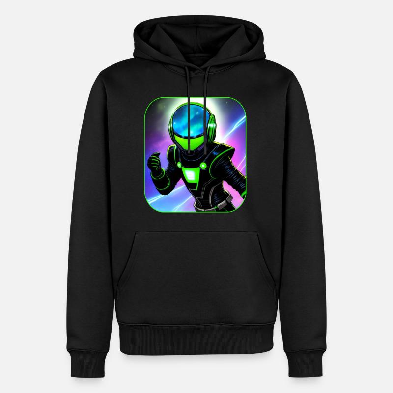 Astronaute de l’espace - Sweat à capuche Premium bio Homme - noir