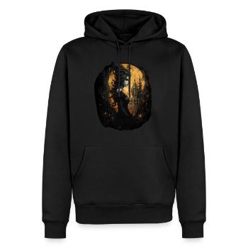 Beauty and Darkness: A Feminine Fusion - Men’s Premium Organic Hoodie - black - Front - Nico (187cm)
