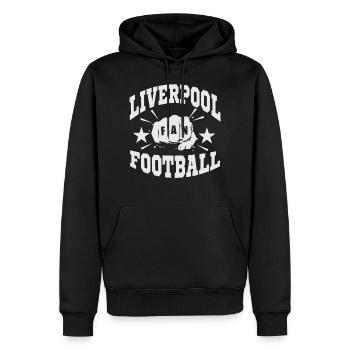 Liverpool_Fan - Männer Premium Bio Hoodie - Schwarz - Vorne - Nico (187cm)