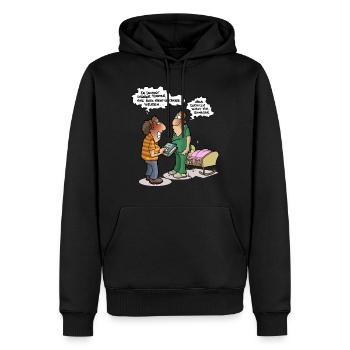 Gute Nacht! - Männer Premium Bio Hoodie - Schwarz - Vorne - Nico (187cm)