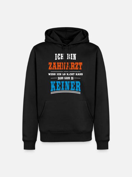 Zahnarzt Beruf - Männer Premium Bio Hoodie - Schwarz