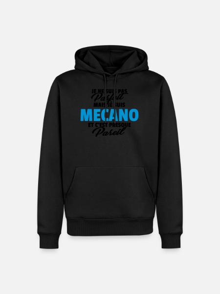 Pas parfait mais mécano - Sweat à capuche Premium bio Homme - 