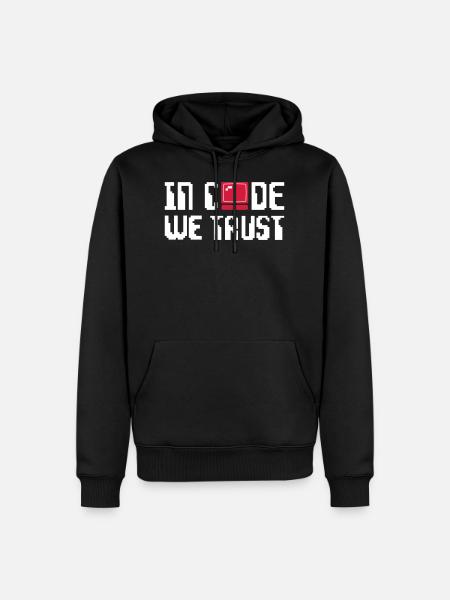 Nerd - Männer Premium Bio Hoodie - Schwarz