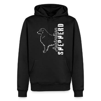 Aussies animaux de compagnie chien de garde - Sweat à capuche Premium bio Homme - noir - Devant - Nico (187cm)