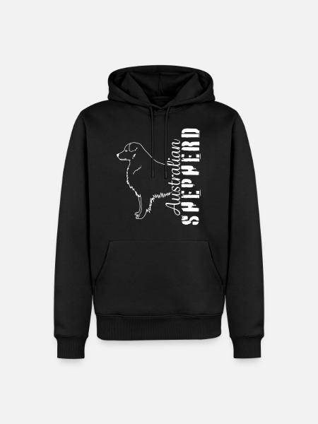 Aussies herding dog pet - Men’s Premium Organic Hoodie - black