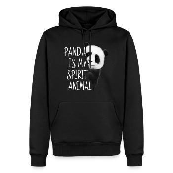 Panda is my spirit Animal favorite animal gift - Men’s Premium Organic Hoodie - black - Front - Nico (187cm)