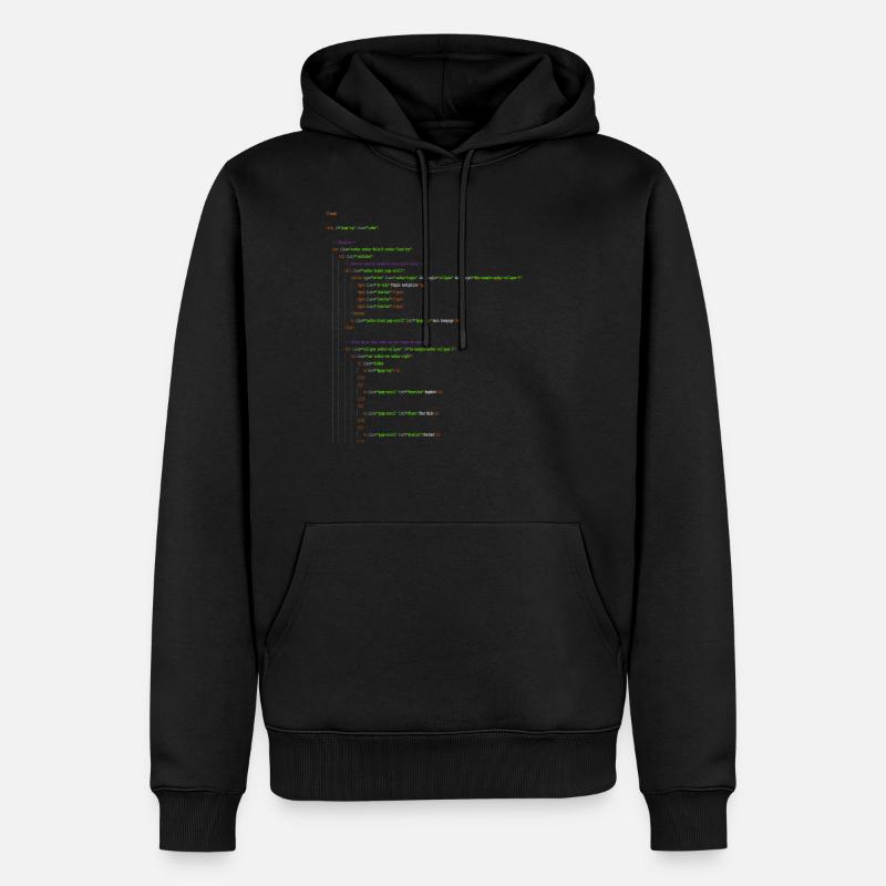 Programming Html. Homepage Nerd Shirt - Men’s Premium Organic Hoodie - black