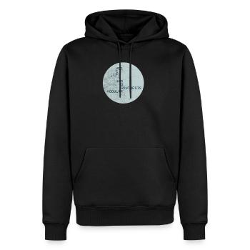 Synthesizer Analog Synth - Akronyme Synth Vintage - Männer Premium Bio Hoodie - Schwarz - Vorne - Nico (187cm)
