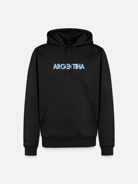 Argentinien - Männer Premium Bio Hoodie - Schwarz