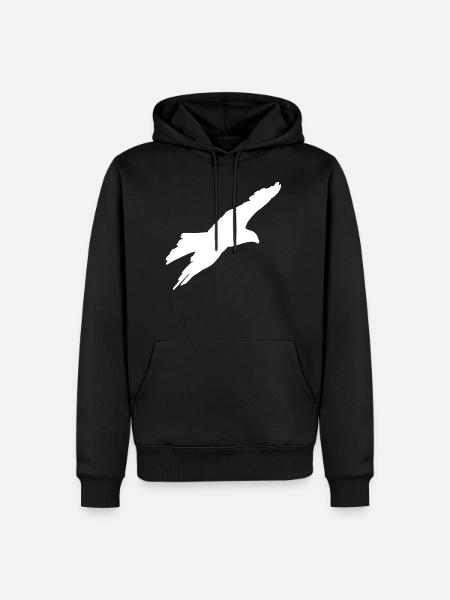 gliding eagle - Men’s Premium Organic Hoodie - black