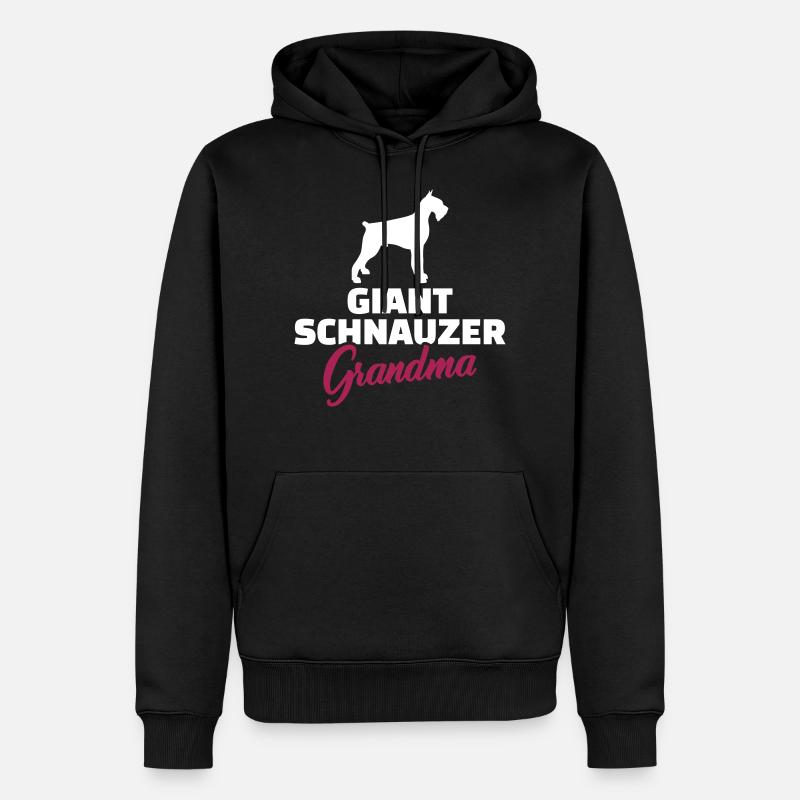 schnauzer géant - Sweat à capuche Premium bio Homme - noir