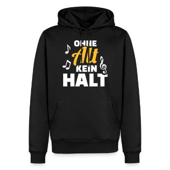 Chor - Männer Premium Bio Hoodie - Schwarz - Vorne - Nico (187cm)