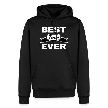 Team shirt • Best Team Ever • Geschenk - Männer Premium Bio Hoodie - Schwarz - Vorne - Nico (187cm)