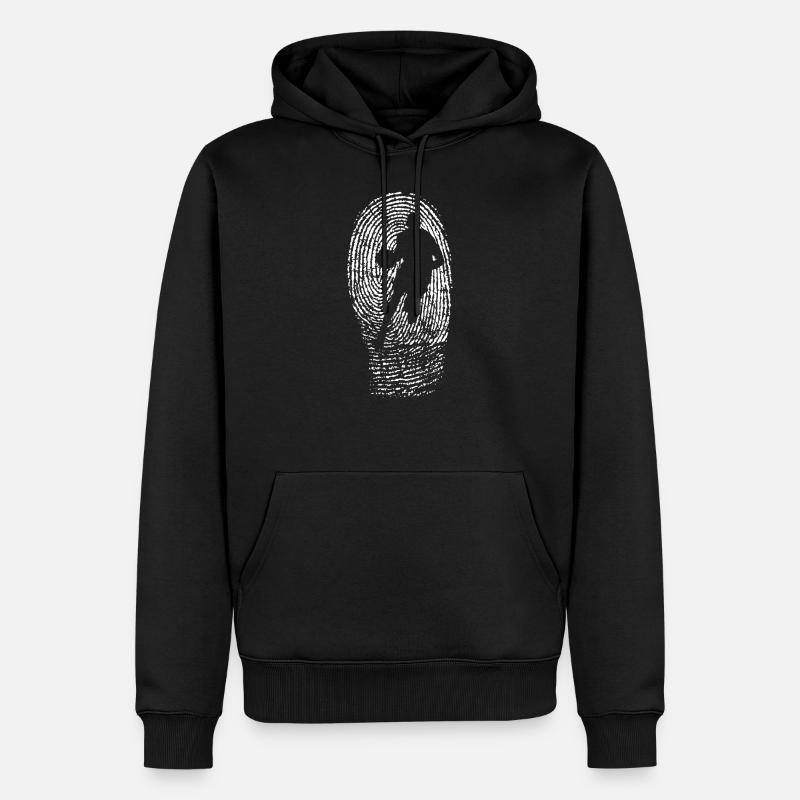 ADN de basket-ball - Sweat à capuche Premium bio Homme - noir
