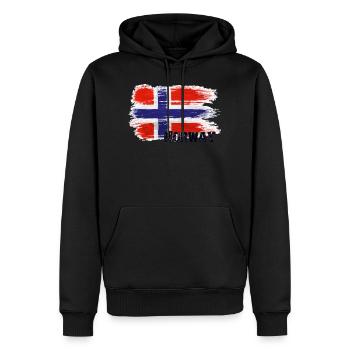 Favoris norvégiens - Sweat à capuche Premium bio Homme - noir - Devant - Nico (187cm)