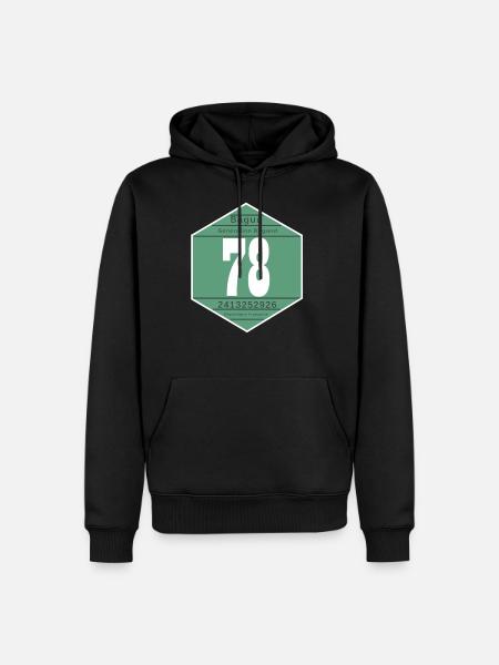 Vignette 1978 - Sweat à capuche Premium bio Homme - noir