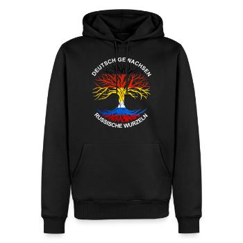 Deutsch Russisch Deutsch Russe stolz Geschenk - Männer Premium Bio Hoodie - Schwarz - Vorne - Nico (187cm)