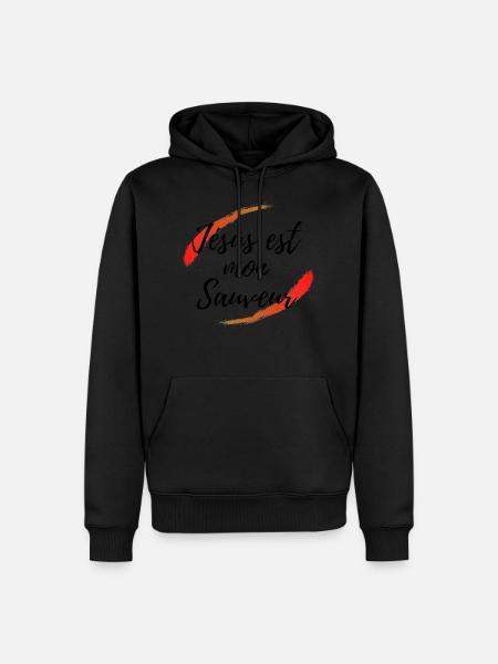 jesus mon sauveur - Sweat à capuche Premium bio Homme -