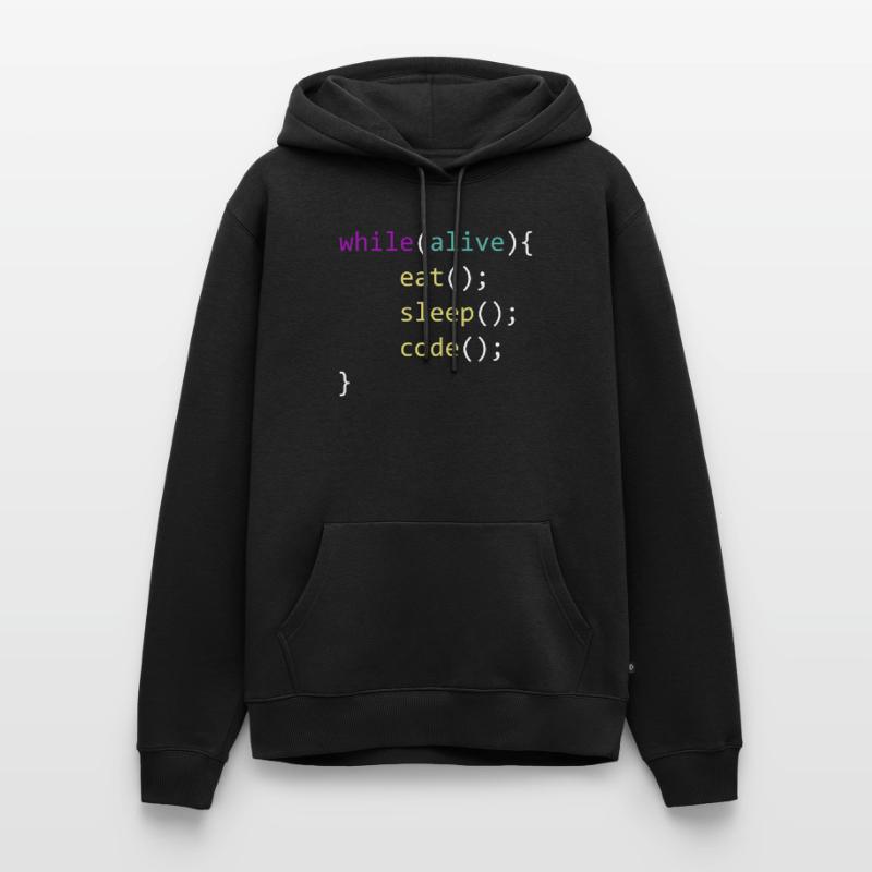 Eat Sleep Code Repeat Men’s Premium Organic Hoodie