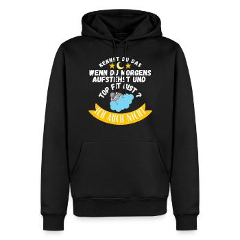 Schlafmütze Müde T-shirt fürs Schlafen Müde - Männer Premium Bio Hoodie - Schwarz - Vorne - Nico (187cm)
