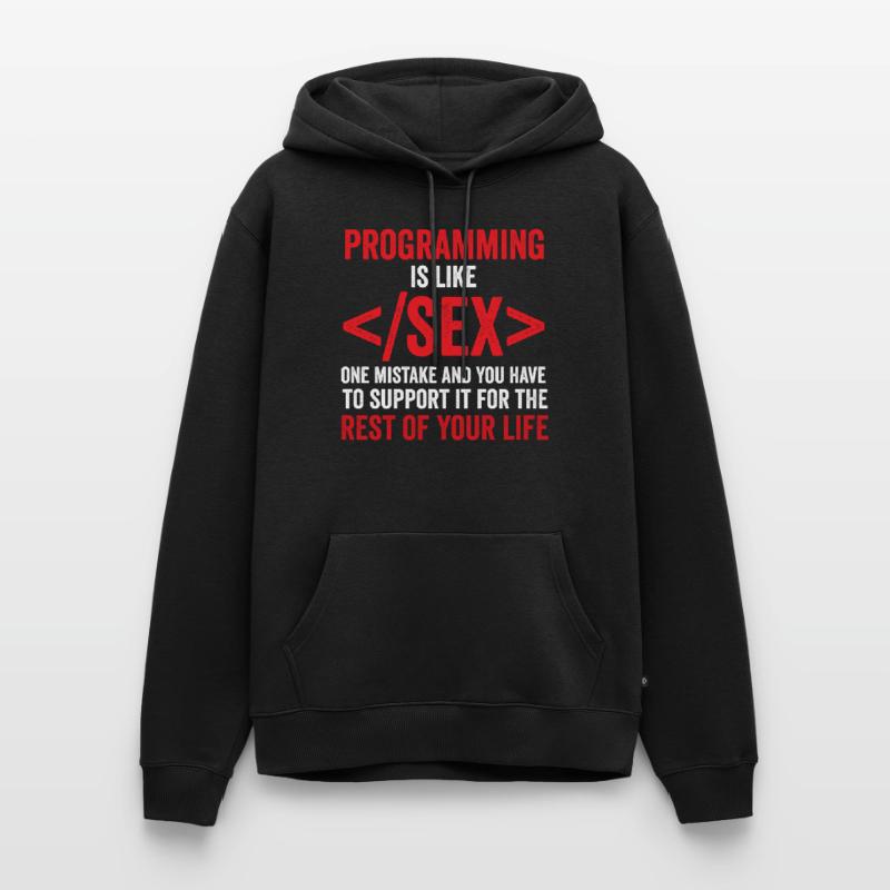 debugging programmer computer science computer nerd Men’s Premium Organic Hoodie