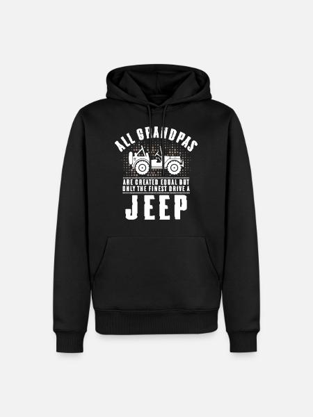Grandpas Jeep - Men’s Premium Organic Hoodie - black