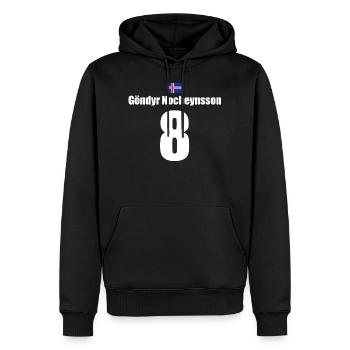 Lustiges Team Junggesellenabschied Nummer 8 - Männer Premium Bio Hoodie - Schwarz - Vorne - Nico (187cm)