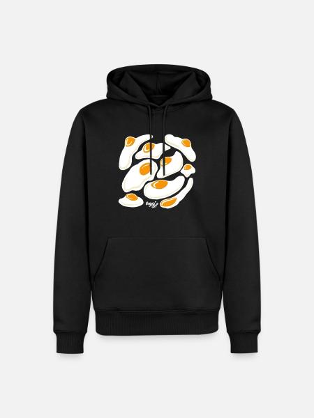 Eggs Eggs Eggs - Men’s Premium Organic Hoodie - black