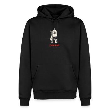 Okkulte Satanicat Satan Gothic Grunge Satan Teufel - Männer Premium Bio Hoodie - Schwarz - Vorne - Nico (187cm)