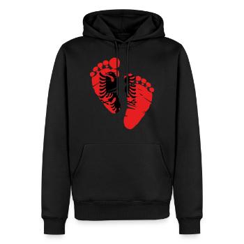 Albanien Kosovo Albanischer Adler albaner Geschenk - Männer Premium Bio Hoodie - Schwarz - Vorne - Nico (187cm)