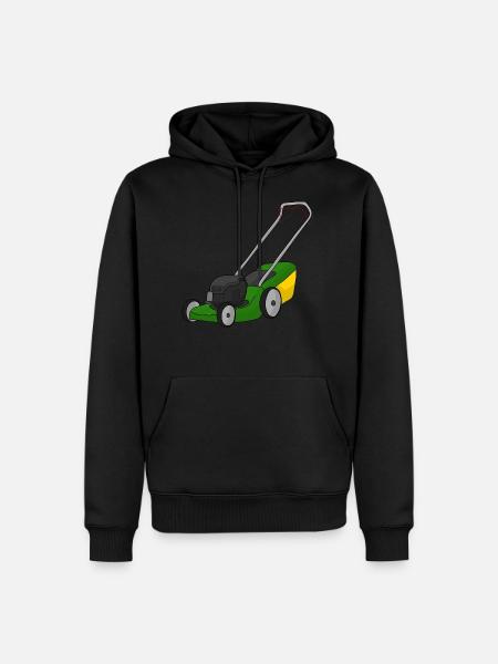 Rasenmäher - Männer Premium Bio Hoodie - Schwarz