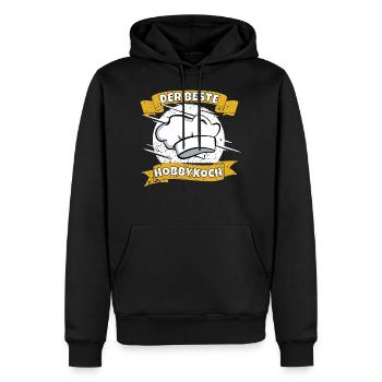 Der Beste Hobbykoch - Männer Premium Bio Hoodie - Schwarz - Vorne - Nico (187cm)