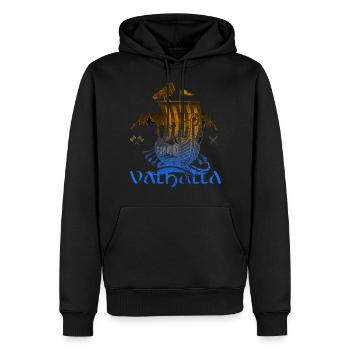 Valhalla Viking Vikings Bjoern Iron Side - Men’s Premium Organic Hoodie - black - Front - Nico (187cm)