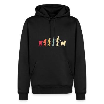 Alaskan Malamute Hund - Männer Premium Bio Hoodie - Schwarz - Vorne - Nico (187cm)