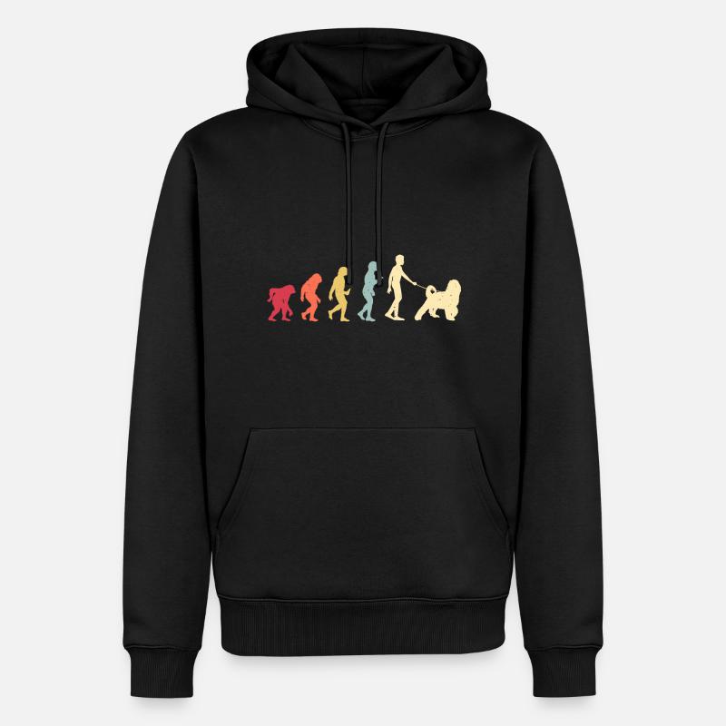 Bernedoodle Chien - Sweat à capuche Premium bio Homme - noir