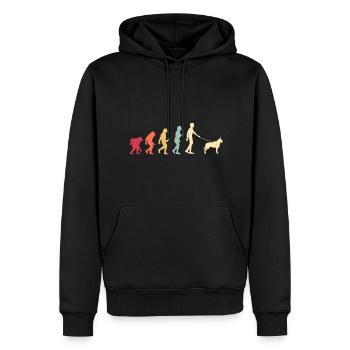 Berger de Picardie - Berger Picard - Männer Premium Bio Hoodie - Schwarz - Vorne - Nico (187cm)