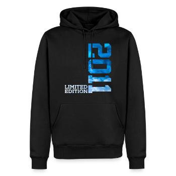 15TH BIRTHDAY LIMITED EDITION 2011 - Men’s Premium Organic Hoodie - black - Front - Nico (187cm)
